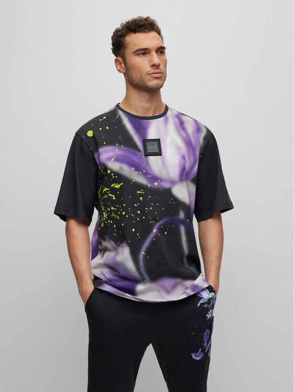 Boss Boss Тишърт 50488816 Черен Relaxed Fit