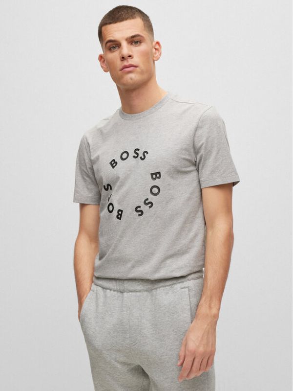 Boss Boss Тишърт 50488831 Сив Regular Fit