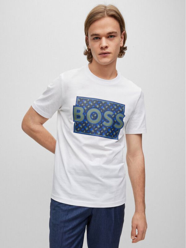 Boss Boss Тишърт 50489334 Бял Regular Fit