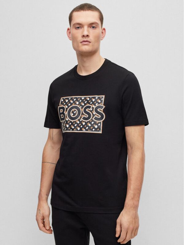 Boss Boss Тишърт 50489334 Черен Regular Fit