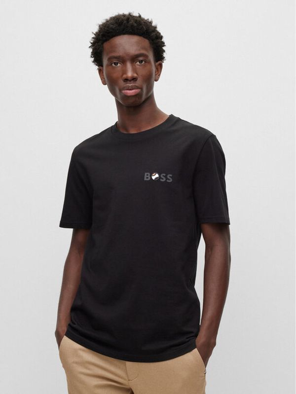 Boss Boss Тишърт 50489420 Черен Regular Fit