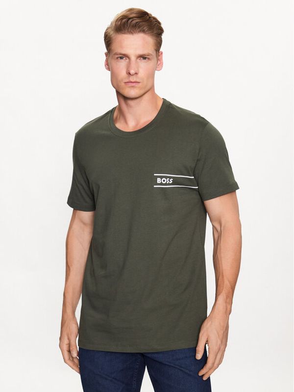 Boss Boss Тишърт 50489442 Зелен Regular Fit