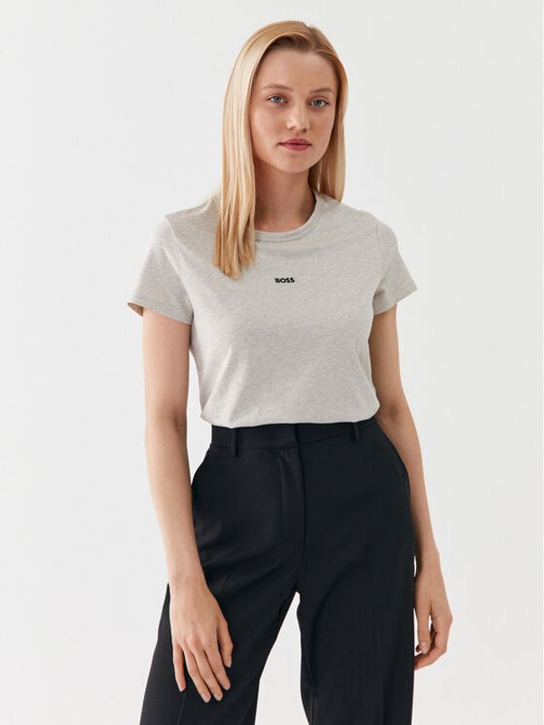 Boss Boss Тишърт 50490018 Сив Slim Fit