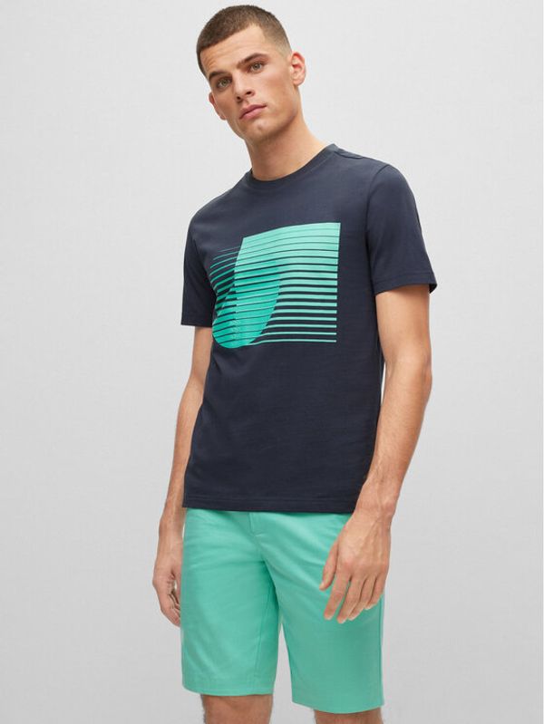 Boss Boss Тишърт 50491337 Син Regular Fit