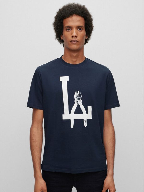 Boss Boss Тишърт 50491713 Син Relaxed Fit