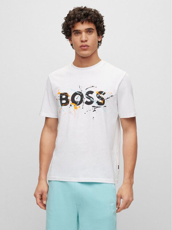 Boss Boss Тишърт 50491718 Бежов Relaxed Fit