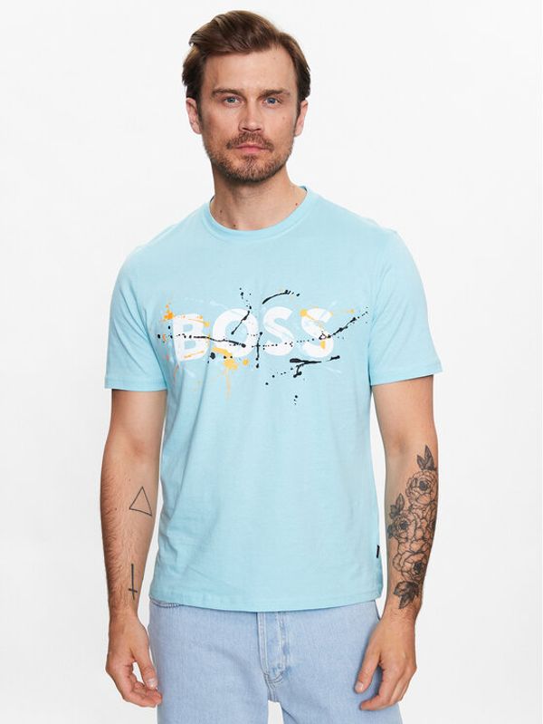 Boss Boss Тишърт 50491718 Син Relaxed Fit