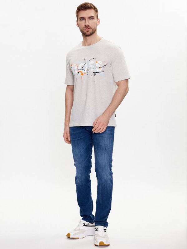 Boss Boss Тишърт 50491718 Сив Relaxed Fit