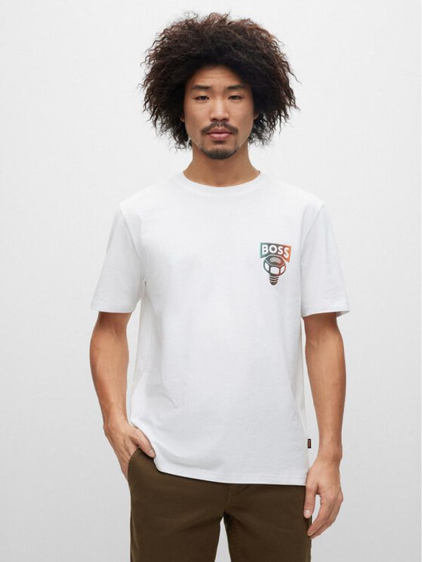 Boss Boss Тишърт 50491723 Бежов Relaxed Fit