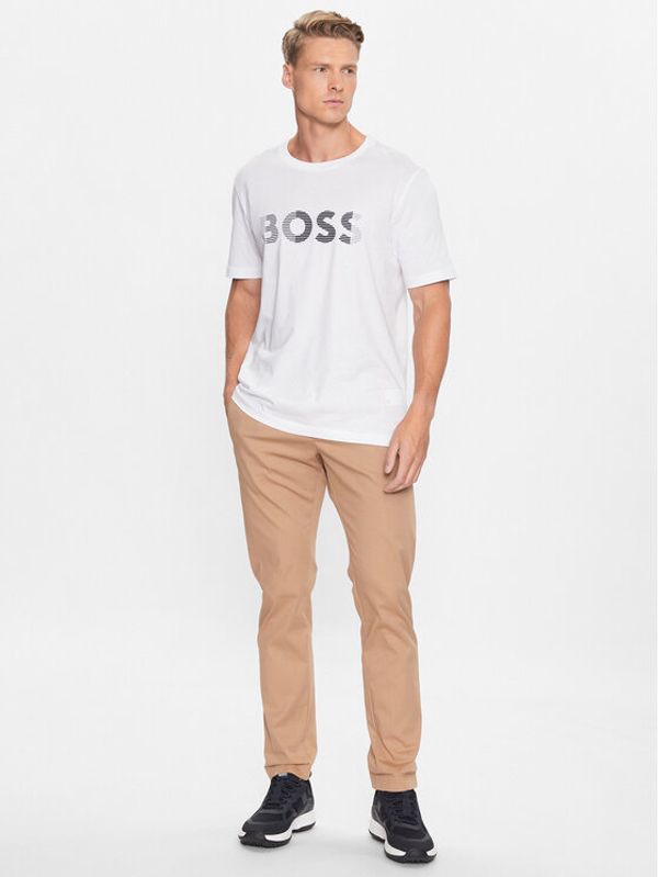 Boss Boss Тишърт 50494106 Бял Regular Fit