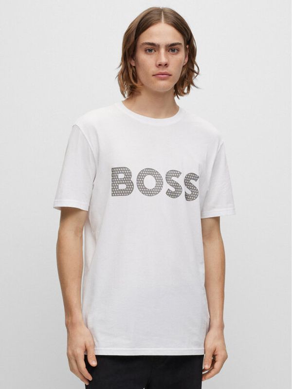 Boss Boss Тишърт 50495719 Бял Regular Fit