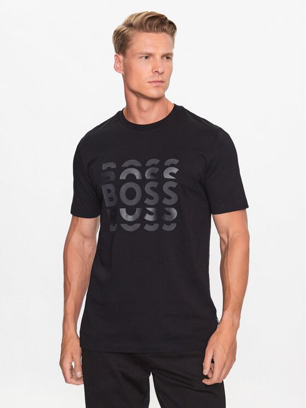 Boss Boss Тишърт 50495735 Черен Regular Fit