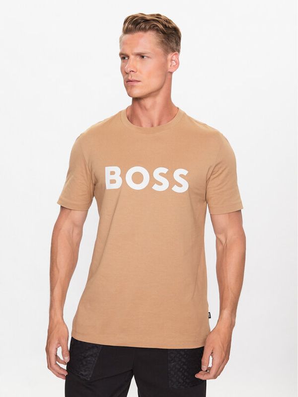 Boss Boss Тишърт 50495742 Бежов Regular Fit