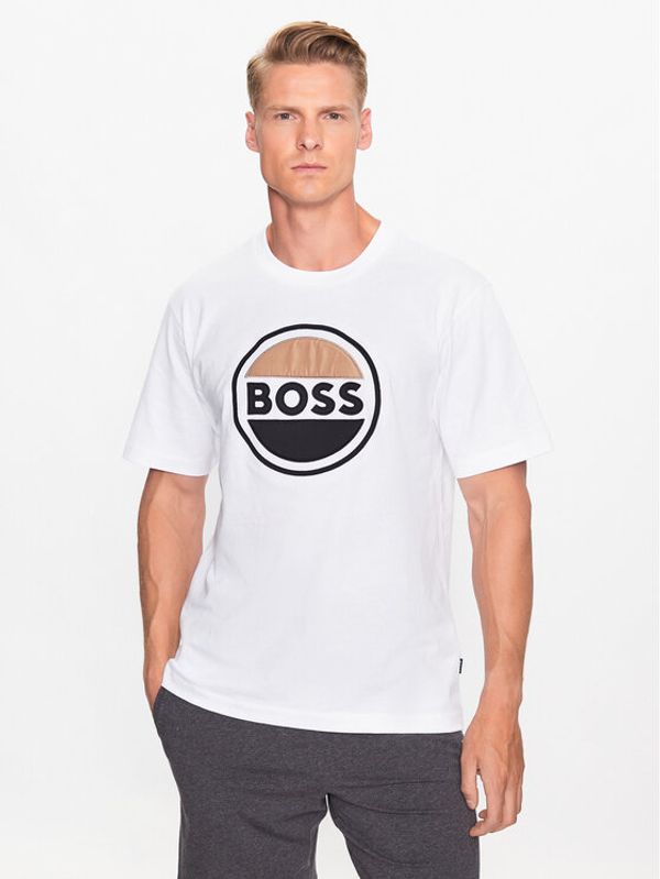 Boss Boss Тишърт 50496223 Бял Regular Fit