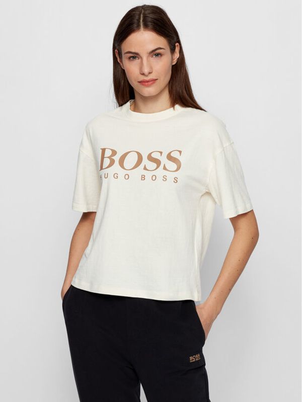 Boss Boss Тишърт C_Evina_Active 50457388 Бежов Relaxed Fit