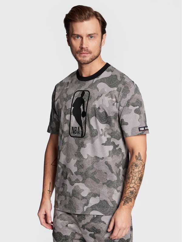 Boss Boss Тишърт Camo Nba 50483108 Сив Comfort Fit