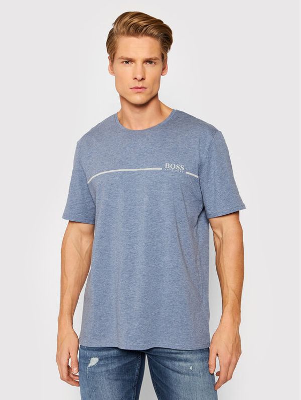 Boss Boss Тишърт Cosy 50465181 Син Regular Fit