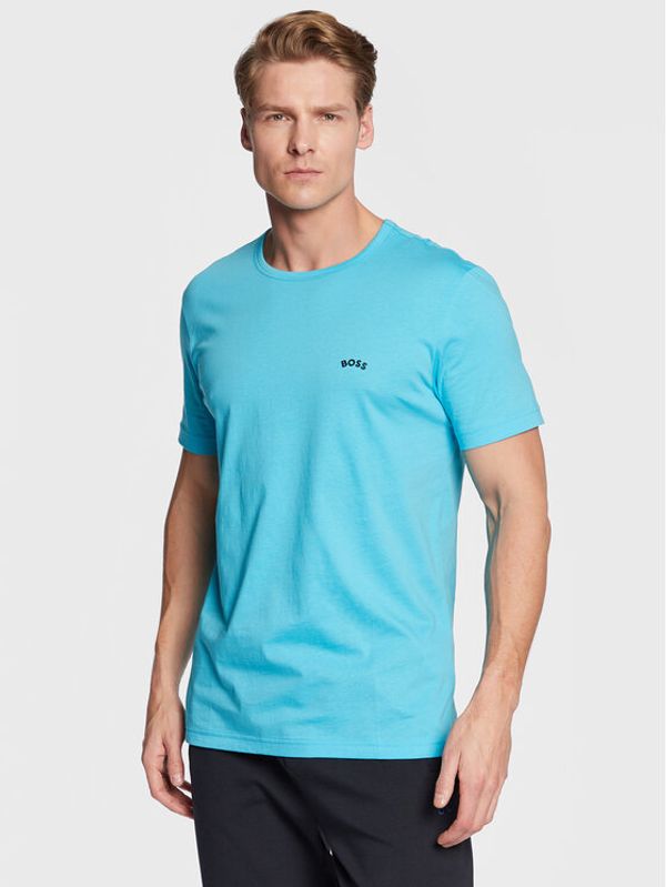 Boss Boss Тишърт Curved 50469062 Син Regular Fit