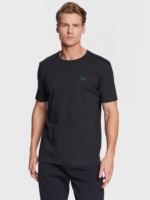 Boss Boss Тишърт Curved 50469062 Тъмносин Regular Fit