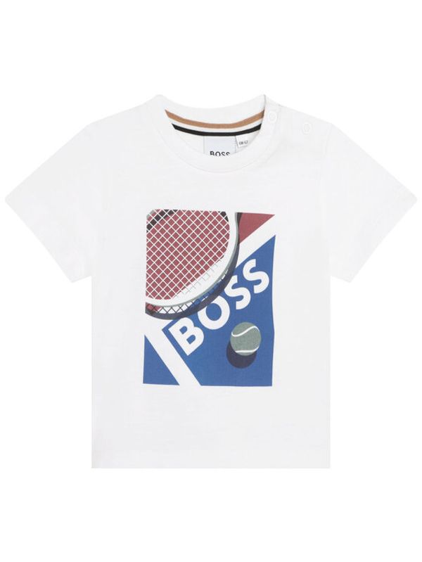 Boss Boss Тишърт J05A12 M Бял Regular Fit