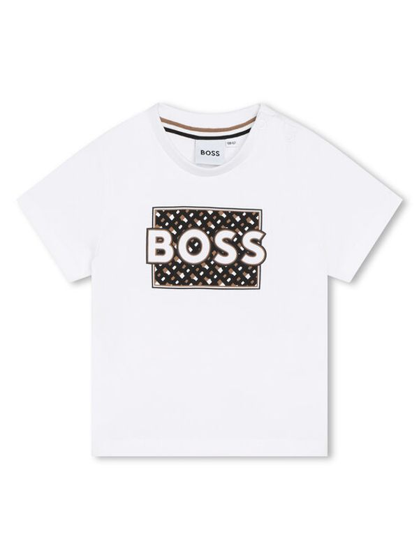 Boss Boss Тишърт J05A14 S Бял Regular Fit