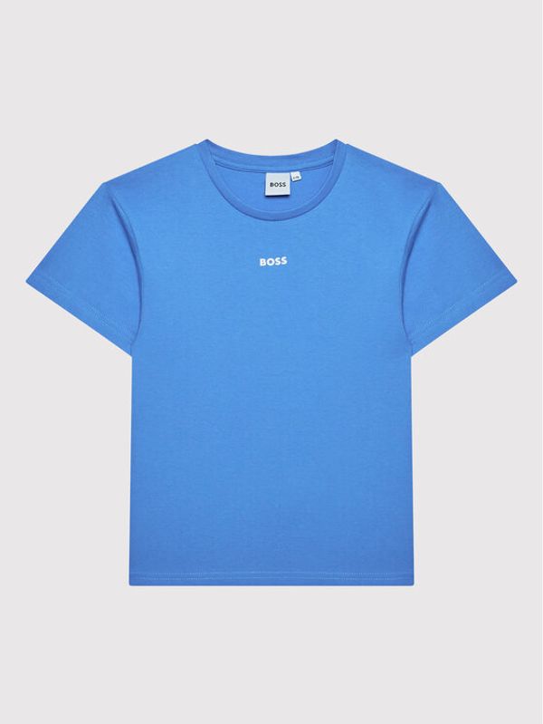 Boss Boss Тишърт J25N47 S Син Regular Fit