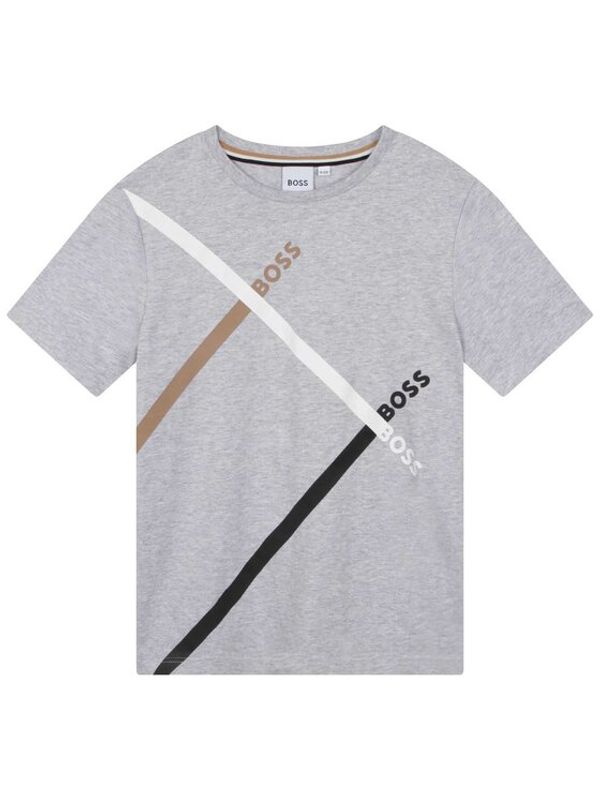 Boss Boss Тишърт J25O62 S Сив Regular Fit