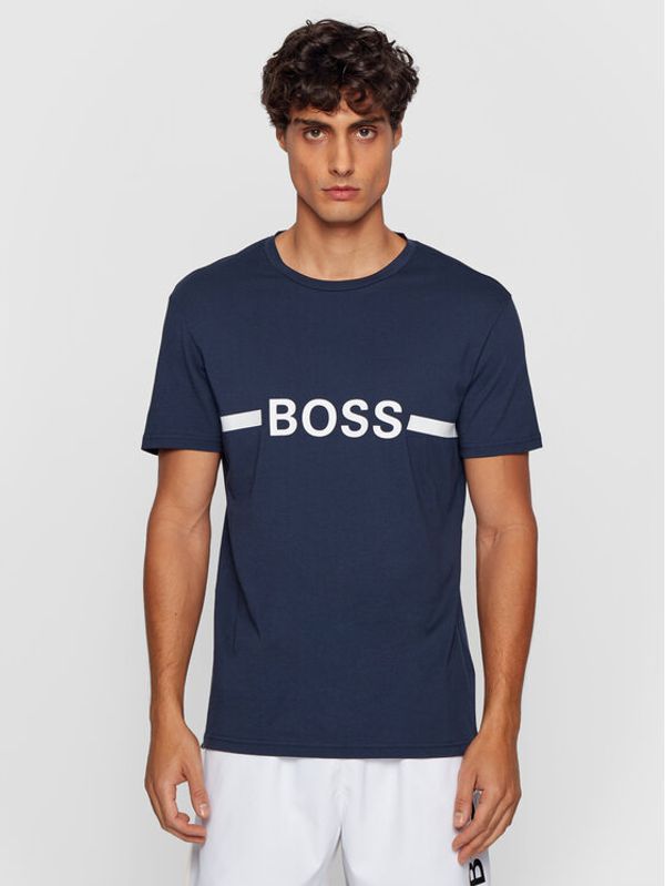 Boss Boss Тишърт Rn 50437367 Тъмносин Slim Fit