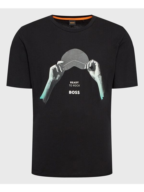 Boss Boss Тишърт T-Hide 50485063 Черен Regular Fit