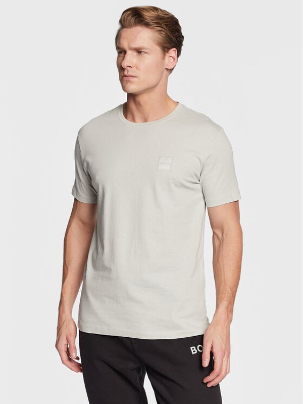 Boss Boss Тишърт Tales 50472584 Сив Regular Fit