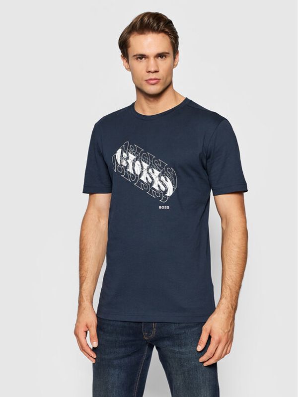 Boss Boss Тишърт Tee 3 50457454 Тъмносин Regular Fit