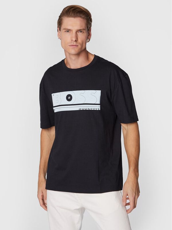 Boss Boss Тишърт Tee 3 50472561 Тъмносин Relaxed Fit