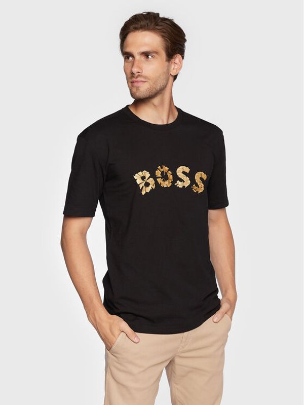Boss Boss Тишърт Teego 1 50477617 Черен Regular Fit