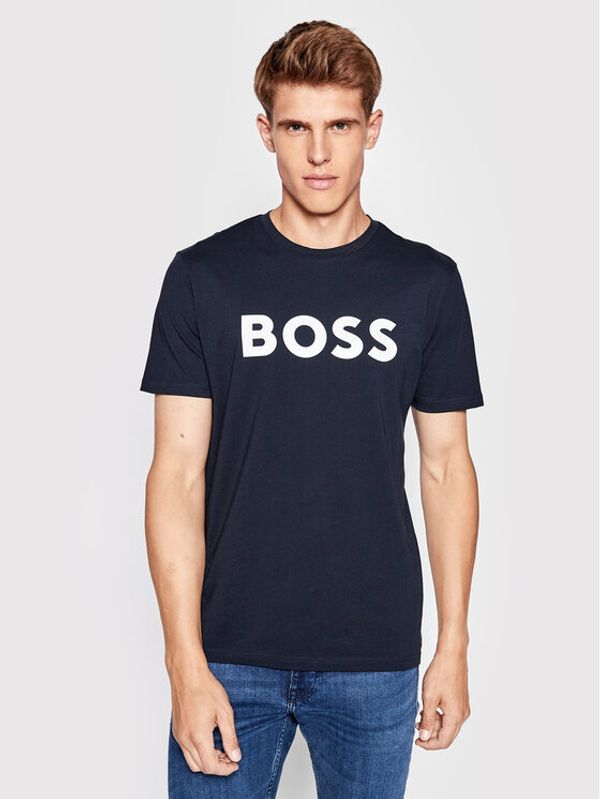 Boss Boss Тишърт Thinking 1 50481923 Тъмносин Regular Fit