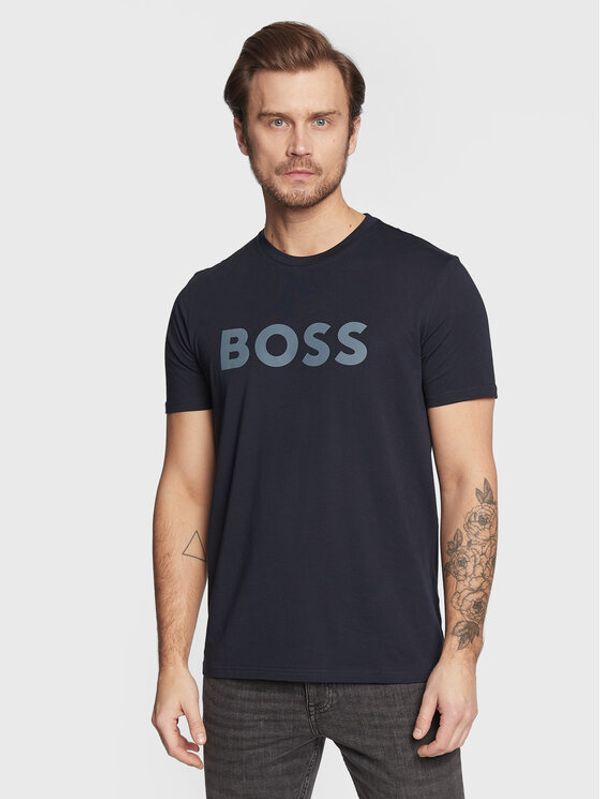 Boss Boss Тишърт Thinking 1 50481923 Тъмносин Regular Fit
