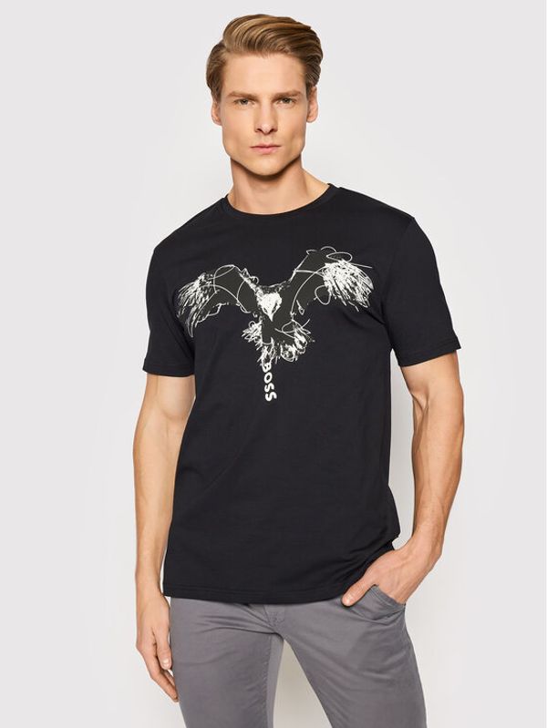 Boss Boss Тишърт Thinking 2 50469653 Черен Regular Fit