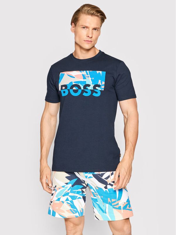 Boss Boss Тишърт Thinking 3 50469663 Тъмносин Regular Fit