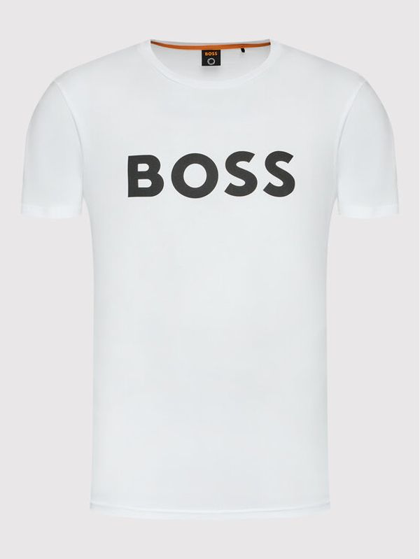 Boss Boss Тишърт Thinking 50481923 Бял Regular Fit