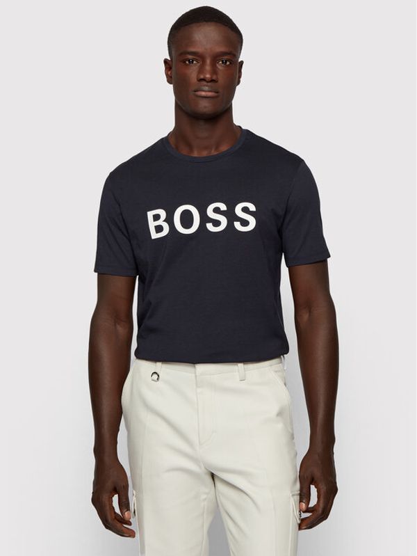 Boss Boss Тишърт Tiburt 171_BB 50430889 Тъмносин Regular Fit