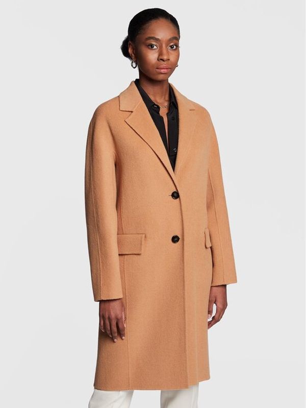 Boss Boss Вълнено палто Catalla 50461276 Кафяв Regular Fit