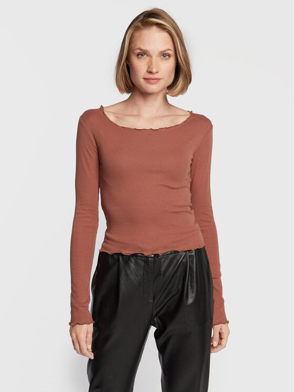 Brave Soul Brave Soul Блуза LLT-225MINDYPKA Кафяв Slim Fit