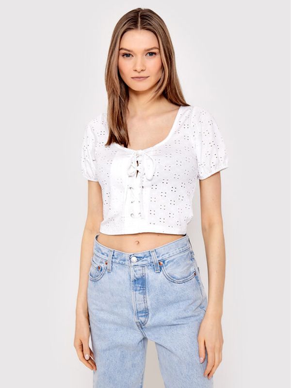 Brave Soul Brave Soul Блуза LTS-272TESSA Бял Slim Fit