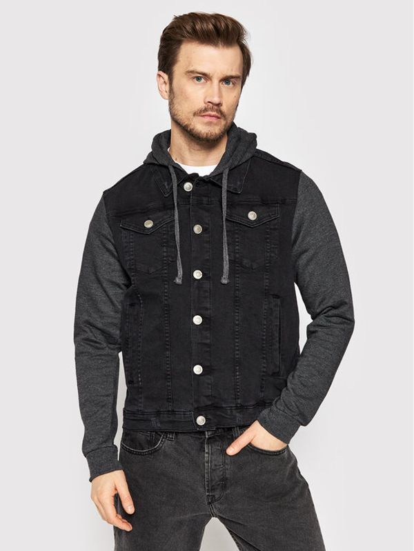 Brave Soul Brave Soul Дънково яке MJK-HUDSON Черен Regular Fit