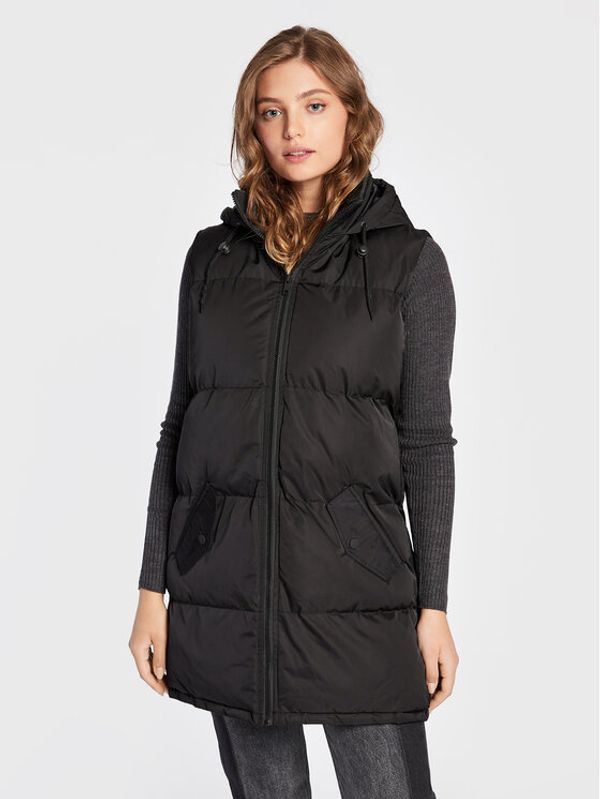 Brave Soul Brave Soul Елек LJK-CELLOLONGGIL Черен Regular Fit