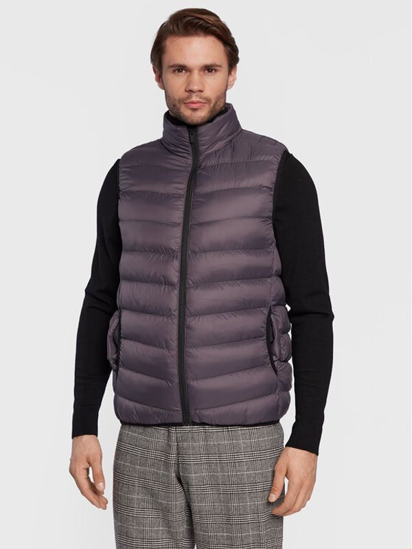 Brave Soul Brave Soul Елек MJK-CHADDERTON Сив Regular Fit