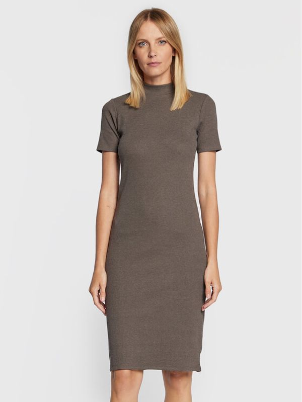 Brave Soul Brave Soul Ежедневна рокля LDRJ-544CHIOMA Сив Slim Fit