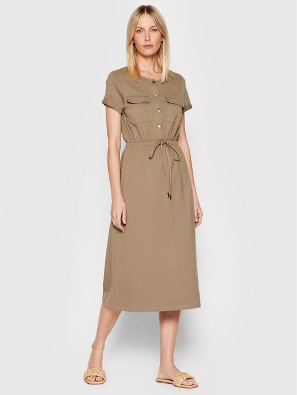 Brave Soul Brave Soul Ежедневна рокля LDRJ-544INDIAKHA Зелен Regular Fit