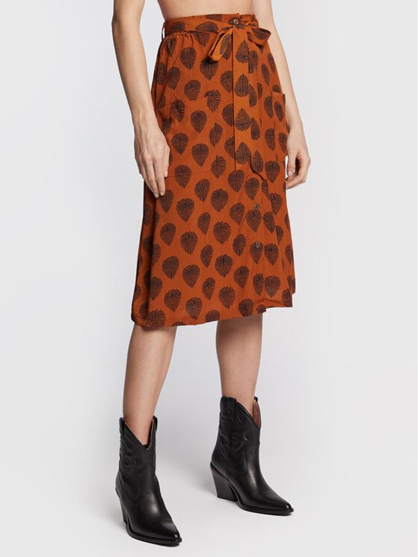 Brave Soul Brave Soul Миди пола LSKW-225 Кафяв Regular Fit