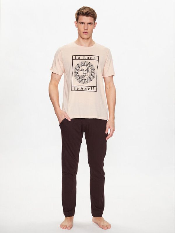 Brave Soul Brave Soul Пижама MLWS-149LALUNA Екрю Regular Fit