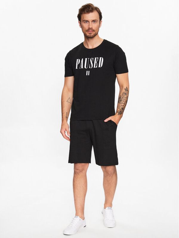 Brave Soul Brave Soul Пижама MLWS-149PAUSE Черен Regular Fit